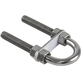 Рым-болт U-образный D13 мм, Lрез. 89 мм нерж (11406)